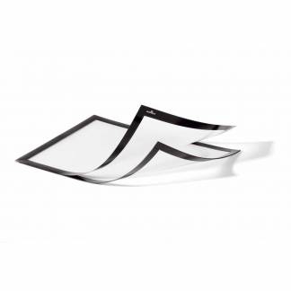 Skilt DURAFRAME® MAGNETIC PLUS A4 m/sort ramme 2stk/pak