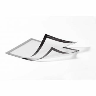 Skilt DURAFRAME® MAGNETIC PLUS A4 m/sølv ramme 2stk/pak