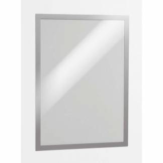 Skilt DURAFRAME® selvklæbende A3 m/sølv ramme 2stk/pak