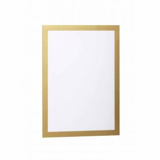 Skilt DURAFRAME® selvklæbende A4 m/guld ramme 2stk/pak