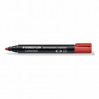 Marker STAEDTLER Lumocolor 352 permanent rød 2mm bullet 352-2