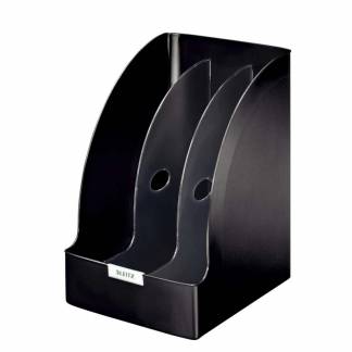 Tidsskriftssamler Leitz A4 Plus Jumbo sort plast