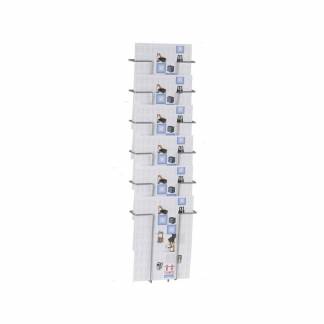 Brochureholder TWIN Agenda A4 6 fag t/væg B235xD75xH774mm