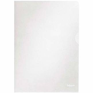 Plastomslag A4 Esselte 0,115mm klar pr&aelig;g 100stk/pak