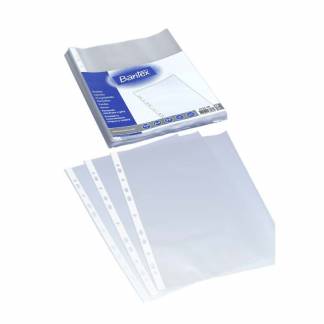 Plastlomme Bantex A4 0,04mm præget 100stk/pak