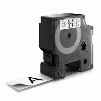 Labeltape DYMO D1 53713 S0720930 24mmx7m sort på hvid