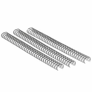 Spiralrygge Fellowes 3:1 wire 6mm sølv A4 2-35stk 100stk/pak