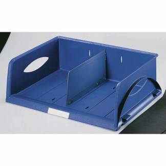 Brevbakke Leitz Sorty Standard blå 405x125x300mm tværformat