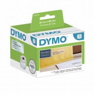 Adresseetiketter DYMO klar 36x89mm 260stk/rul 99013