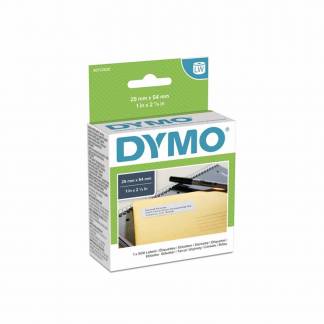 Etiketter returadresse DYMO hvide 25x54mm 500stk/rul 11352
