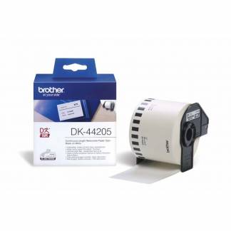 Label Brother hvid DK-44205 62mmx30,48m aftagelig papir