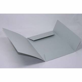 Mappe 125 A4 dokument karton 250 g m/3 klapper grå