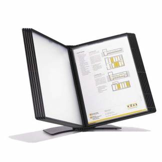 Registersystem A5 Easymount t/10 lommer sort bordmodel