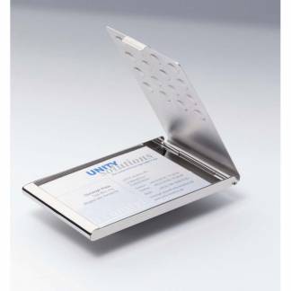 Visitkort box Durable chrome T/20 kort max 95x58mm 2440-23