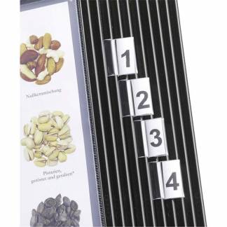 Faner til registerlomme 50 mm transparent 10stk/pak