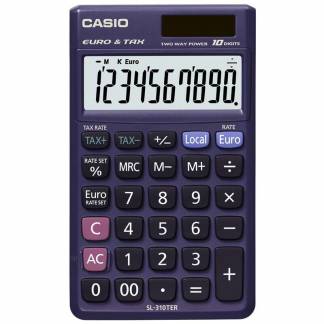 Lommeregner Casio SL-310TER foldeetui euro/10 cifre