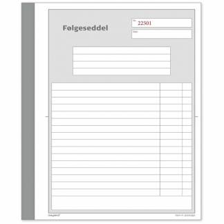 Følgeseddelbog 2x50bl 148x200mm 92 2203 50