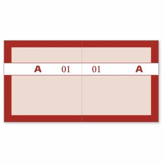 Kuponbog rød 2x1-100 130x70mm 92 2205 90
