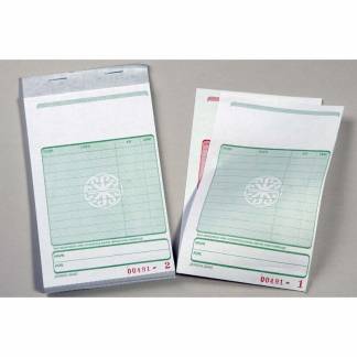 Kasseblok 2640 med grøn tryk 160x102 mm 50 bl m/kopi