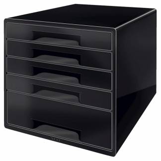 Skuffekabinet Leitz Desk Cube 5-skuffer sort