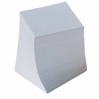 Kubus refill - limet m/700 ark/stk hvid 9x9x9 cm