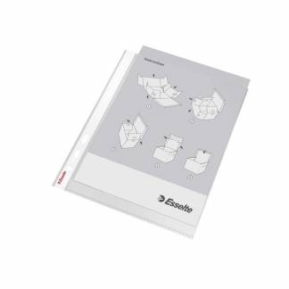 Plastlomme Esselte A5 0,85mm premium præg 10stk/pak