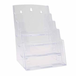 Brochureholder bnt klar A5 4 rum bord/væg 730x380x620mm