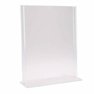 Brochuredisplay bnt klar A6 T-form t/bord 148x105mm