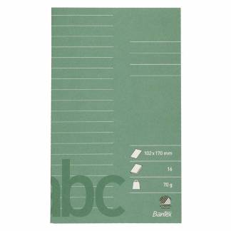Glosehæfte Bantex 102x170mm lin 16bl 70g mørkegrøn