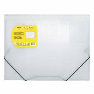 Plastmappe bnt Docusmart A4 klar m/3 klapper