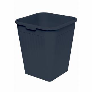 Papirkurv Orth 25 L firkantet plast sort