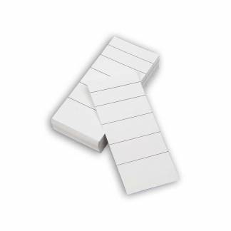 Rygetiketter brevordnere bred neutral 100stk/pak