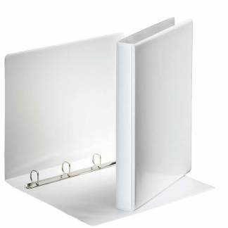 Hobbymappe Esselte 20mm hvid 4-rings D-mekanisme 49701