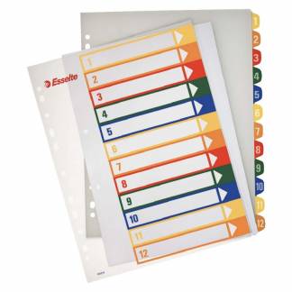 Register Projekt Esselte 1-12 Maxi til PC-udskrivning