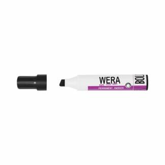 Marker WERA sort permanent kantet spids 2-10mm