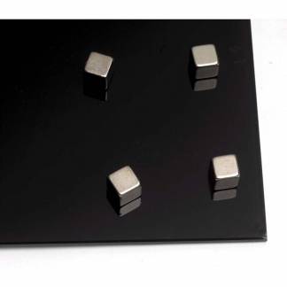 Magneter t/glastavle cube stål Super Strong 10x10mm 4stk/pak