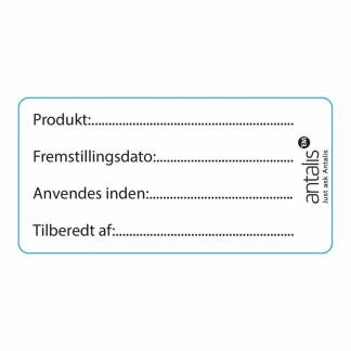Label m.tryk f&oslash;devaregodkendt 60x30mm m.frostkl&aelig;b 1000stk/rul