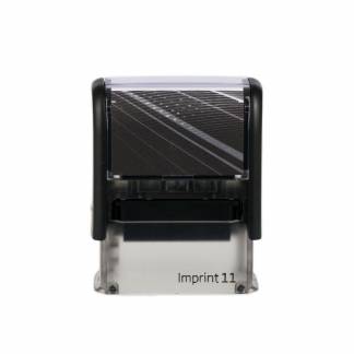 Stempel Imprint 11 Bogført rød tekst