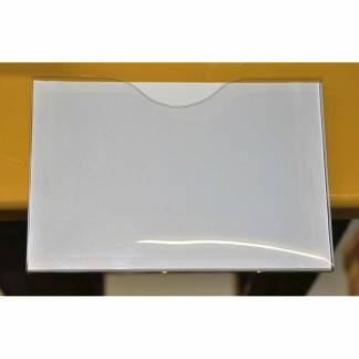 Magnetlomme A3 åben liggende hvid 1cm dyb 10stk/pak