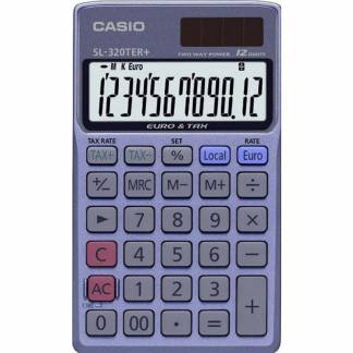 Lommeregner Casio SL-320TER+ TAX og EURO 12 cifre