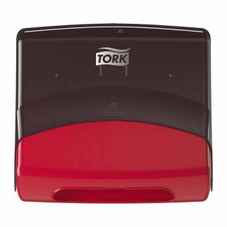 Tork W4 Top-pak dispenser aftørringspapir sort/rød 654008