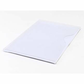 Magnetlomme A4 åben liggende hvid 1cm dyb 10st/pkt