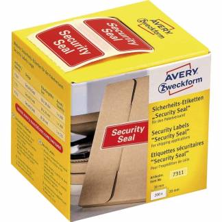 Plomberingsetiket 38x20mm Security Seal 200stk/pak