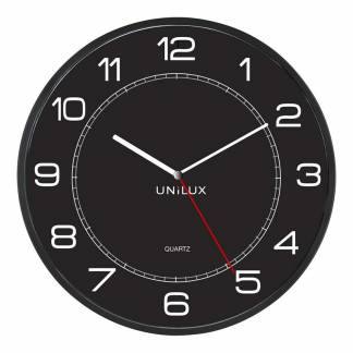 Vægur Unilux MEGA sort Ø60cm
