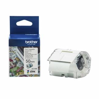 Labeltape Brother CZ-1005 hvid 50mmx5m