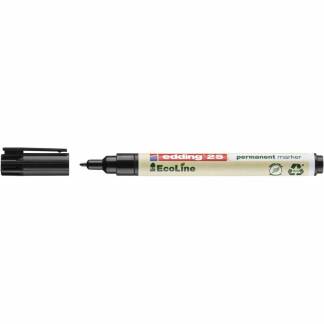 Marker edding 25 EcoLine sort permanent 1mm rund spids