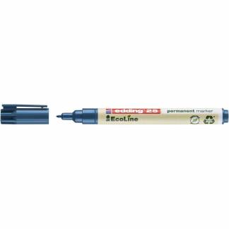 Marker edding 25 EcoLine blå permanent 1mm rund spids