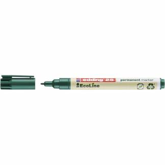 Marker edding 25 EcoLine grøn permanent 1mm rund spids
