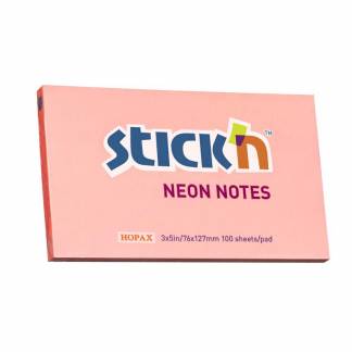 Notes Stick'N NEON rosa 76x127mm 100blade