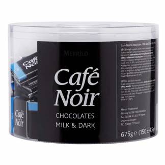 Chokolade Café Noir Lys/mørk 4,5g 2 dåser a 150 stk/pak